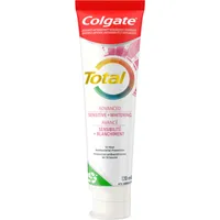 Colgate Total Advanced Sensitive + Whitening Toothpaste, Multi-Benefit Teeth Whitening Toothpaste That Protects Sensitive Teeth For A Beautiful Smile