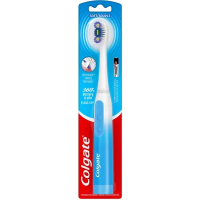 Colgate 360 Floss Tip Sonic Powered Battery Toothbrush