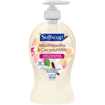 Softsoap Deeply Moisturizing Liquid Hand Soap Pump, Warm Vanilla & Coconut Milk - 332 ML