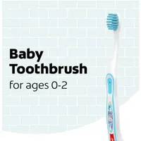 Colgate Kids My First Toothbrush, Extra Soft Baby Toothbrushes, 2 Pack