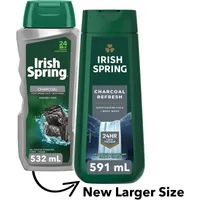 Irish Spring Charcoal Fresh Body Wash for Men, 591 mL