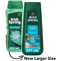 Irish Spring Active Scrub Body Wash for Men, 591 mL