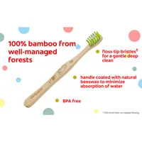 Colgate Kids Bamboo Toothbrush, Soft Kids Toothbrush