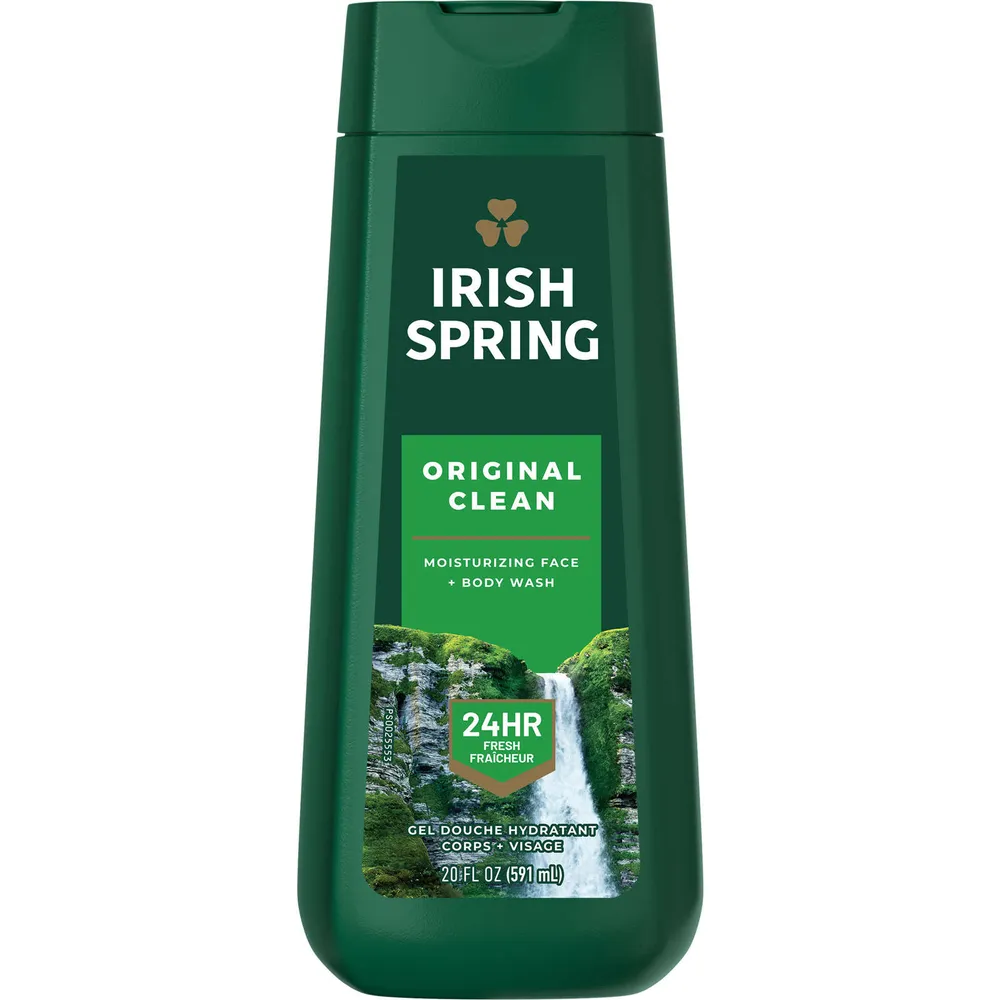 Irish Spring Original Clean Body Wash for Men, 591 mL