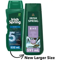 Irish Spring 5-in-1 Body Wash for Men, 591 mL
