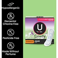 Security Maxi Feminine Pads, Overnight Absorbency, Unscented