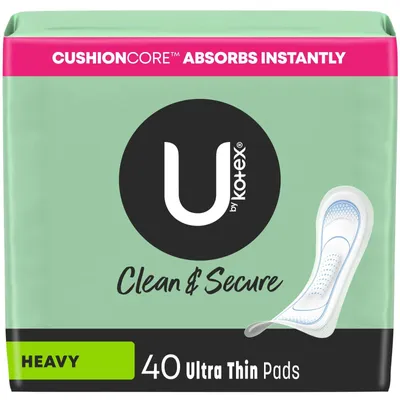Security Ultra Thin Pads, Heavy Absorbency, 40 ct
