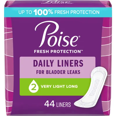 Daily Incontinence Panty Liners, Very Light Absorbency