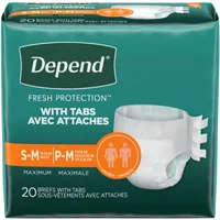 Incontinence Protection with Tabs, Maximum Absorbency, Small/Medium