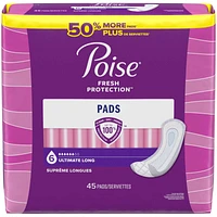 Incontinence Pads, Ultimate Absorbency, Long