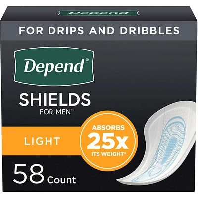 Incontinence Shields for Men, Light Absorbency