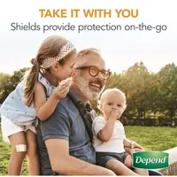 Depend Incontinence Shields for Men, Light Absorbency