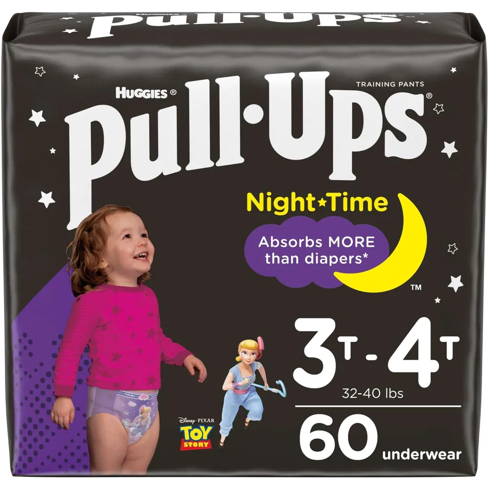 Pull-Ups Learning Designs for Girls Potty Training Pants, 4T-5T (38-50  lbs.), 56 Ct. (Packaging May Vary)