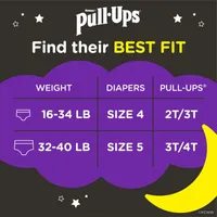 Pull-Ups Girls' Night-Time Training Pants, Size 2T-3T, 50 Count