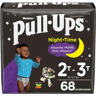 Pull-Ups Boys' Night-Time Potty Training Pants, 2T-3T, 68 Ct
