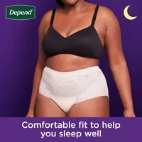 Night Defense Incontinence Underwear for Women, Overnight, XL