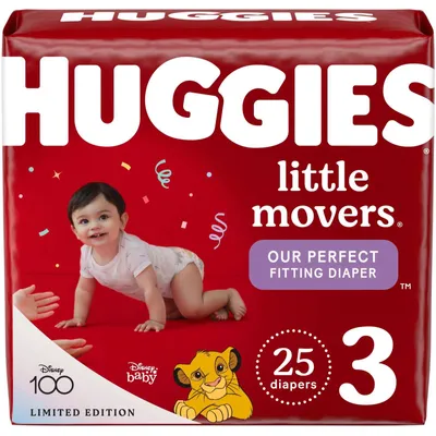 HUGGIES Little Movers Diapers, Econo Pack 