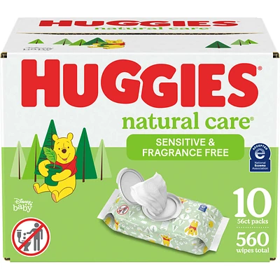 Huggies Natural Care Sensitive Baby Wipes, Unscented