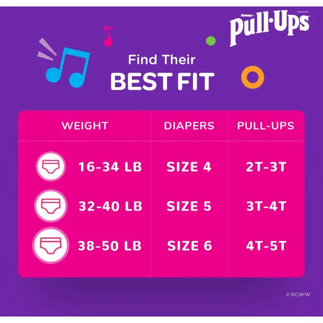 Pull-Ups is now available in 5T-6T to fit more shapes and sizes