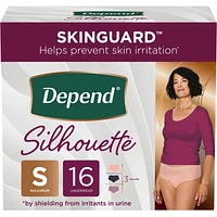 Silhouette Incontinence Underwear for Women, Maximum Absorbency