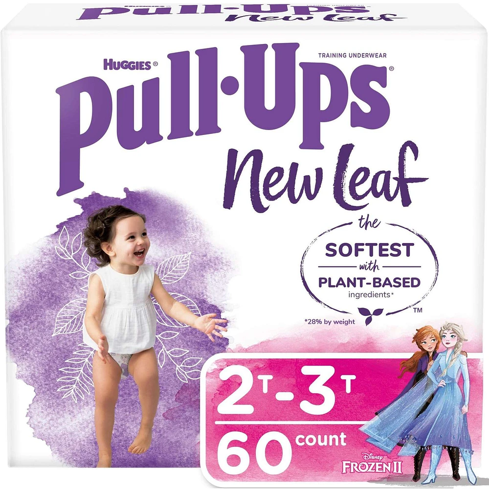 Pull-Ups New Leaf Girls' Potty Training Pants, 2T-3T, 60 Ct
