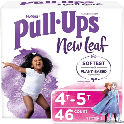 Pull-Ups New Leaf Girls' Potty Training Pants, 4T-5T, 46 Ct