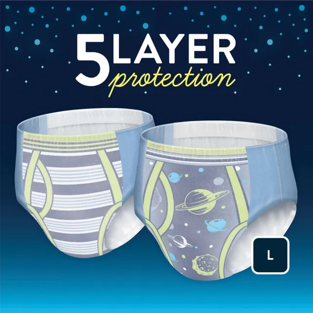Ninjamas Nighttime Bedwetting Underwear for Boys (Choose Your Size