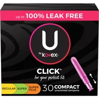 Click Compact Multipack Tampons, Regular/Super/Super Plus, Unscented