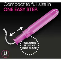 Click Compact Multipack Tampons, Regular/Super/Super Plus, Unscented