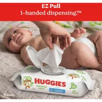Huggies Natural Care Refreshing Baby Wipes, Scented, 6 Flip-Top Packs