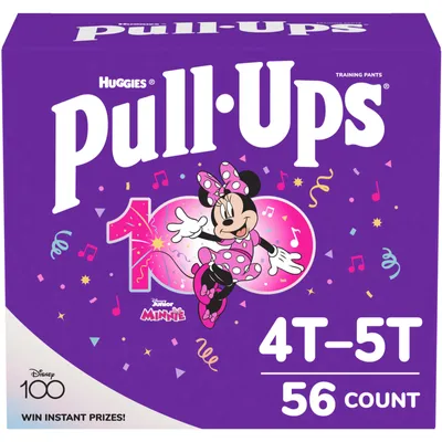 Pull-Ups Girls' Potty Training Pants Size 6, 4T-5T, 56 Ct