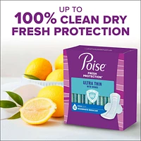 Poise Ultra Thin Postpartum Incontinence Pads, Maximum Absorbency, Long Length, 20 Count
