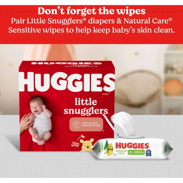 HUGGIES Little Snugglers Baby Diapers, Giga Pack 