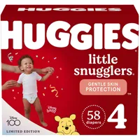 Huggies Little Snugglers Diapers, Size 4, 58 Count