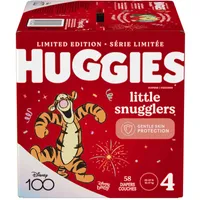 Huggies Little Snugglers Diapers, Size 4, 58 Count