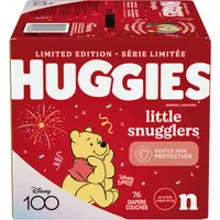 Huggies Little Snugglers Baby Diapers, Size Newborn, 76 Count