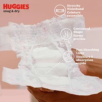 Huggies Snug & Dry Baby Diapers, Size 1, 108 Count