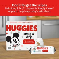 Huggies Snug & Dry Baby Diapers, Size 4, 76 Count