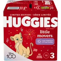 Huggies Little Movers Baby Diapers, Size 3, 68 Count