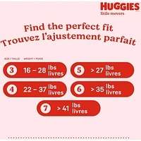 Huggies Little Movers Baby Diapers, Size 3, 68 Count