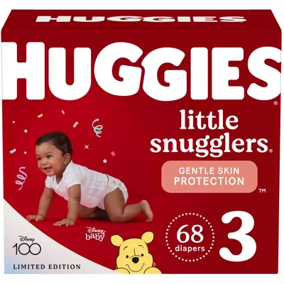 Huggies Little Snugglers Diapers, Size 3, 68 Count