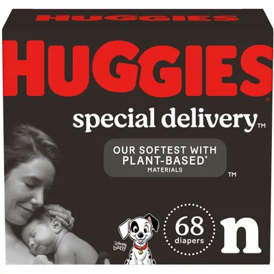 Huggies Special Delivery Baby Diapers, Size Newborn, 68 Count