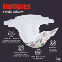 Huggies Special Delivery Hypoallergenic Baby Diapers, Size 1, 72 Count