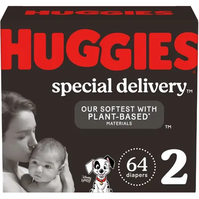 Huggies Special Delivery Hypoallergenic Baby Diapers, Size 2, 64 Count
