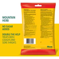 Mountain Herb No Sugar Added Family Bag Cough Suppressant Throat Lozenges