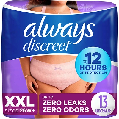 Adult Incontinence Underwear for Women and Postpartum Underwear, XXL, Up to 100% Bladder Leak Protection