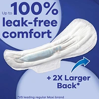 Maxi Overnight Pads with Wings for Women, Size 5, Extra Heavy Overnight Absorbency, Unscented