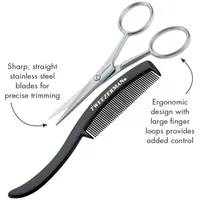 Gear Mustache scissors with comb