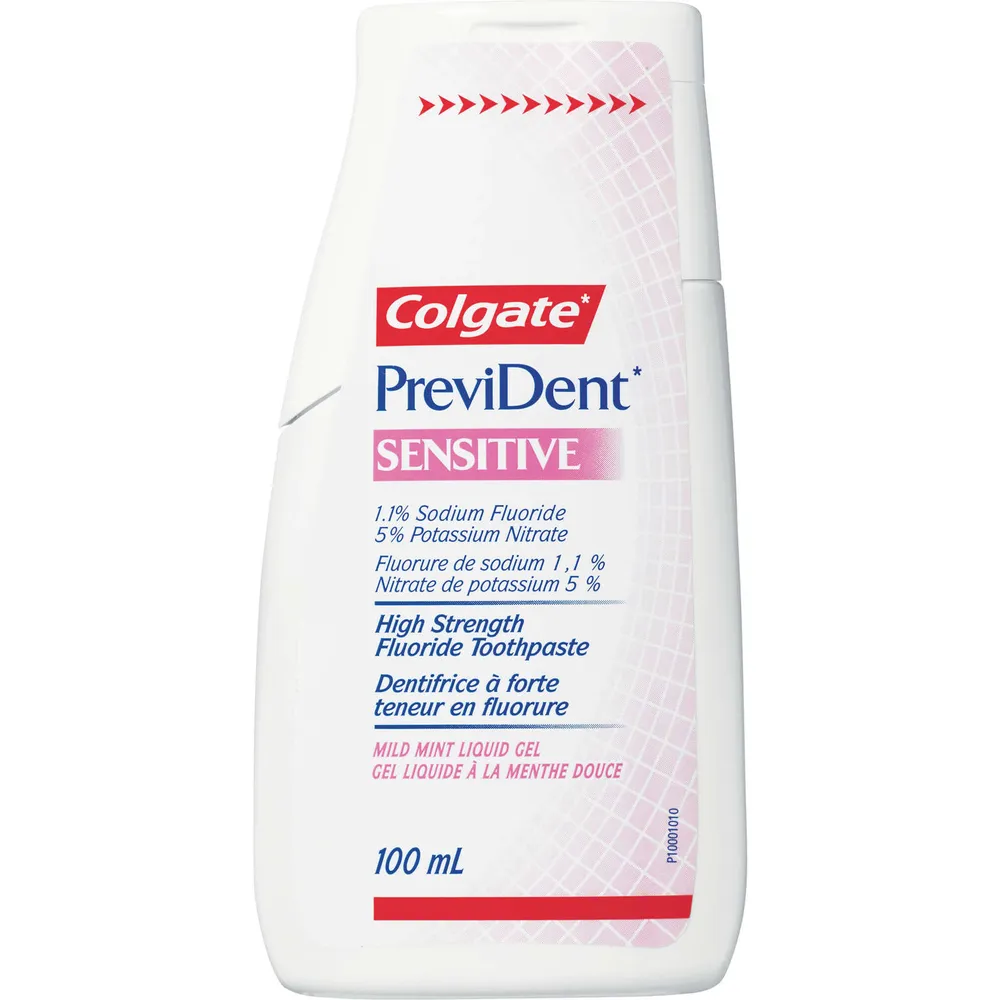 Colgate* PreviDent* Sensitive Toothpaste Mild Mint (1.1% Sodium Fluoride), 100 ml