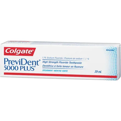 Colgate*PreviDent* Booster Plus 5000 ppm Fluoride Anti Cavity Toothpaste, Mint, 39 ml